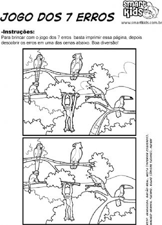 Só Escola - Jogo dos 7 erros para imprimir